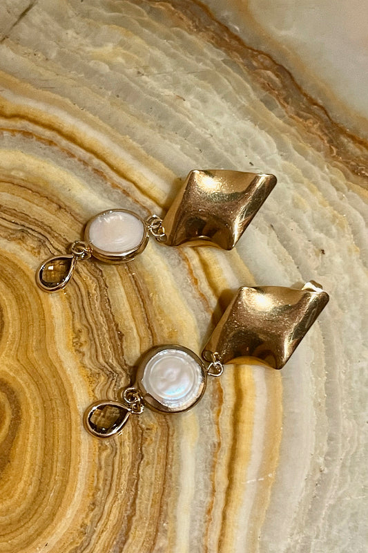 Pendientes Golden Wave