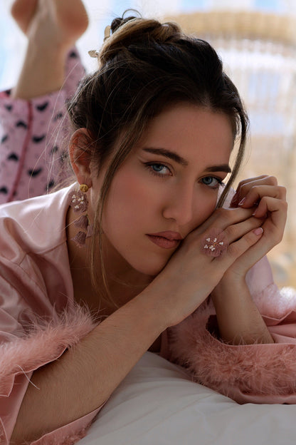 Pendientes Azores Rosa