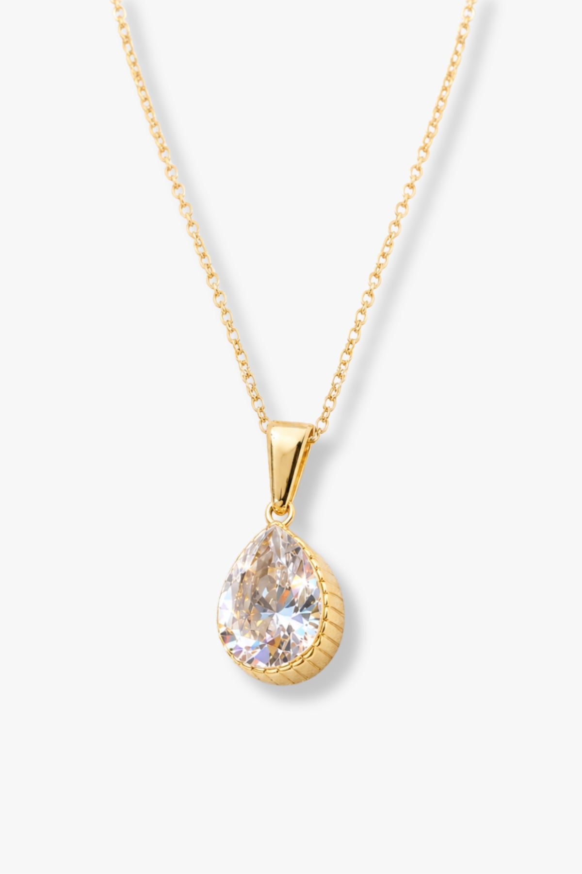 Collar Montecarlo Zirconita Baño de Oro