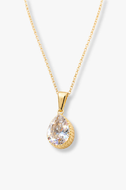 Collar Montecarlo Zirconita Baño de Oro