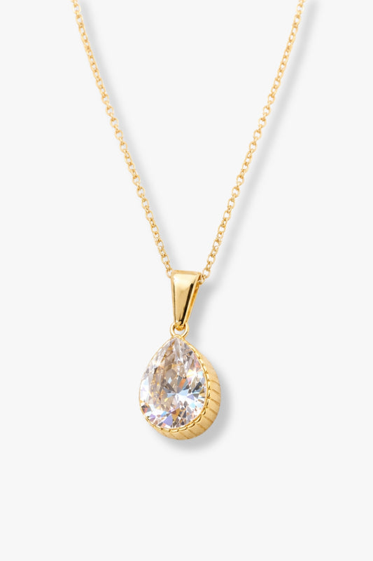 Collar Montecarlo Zirconita Baño de Oro