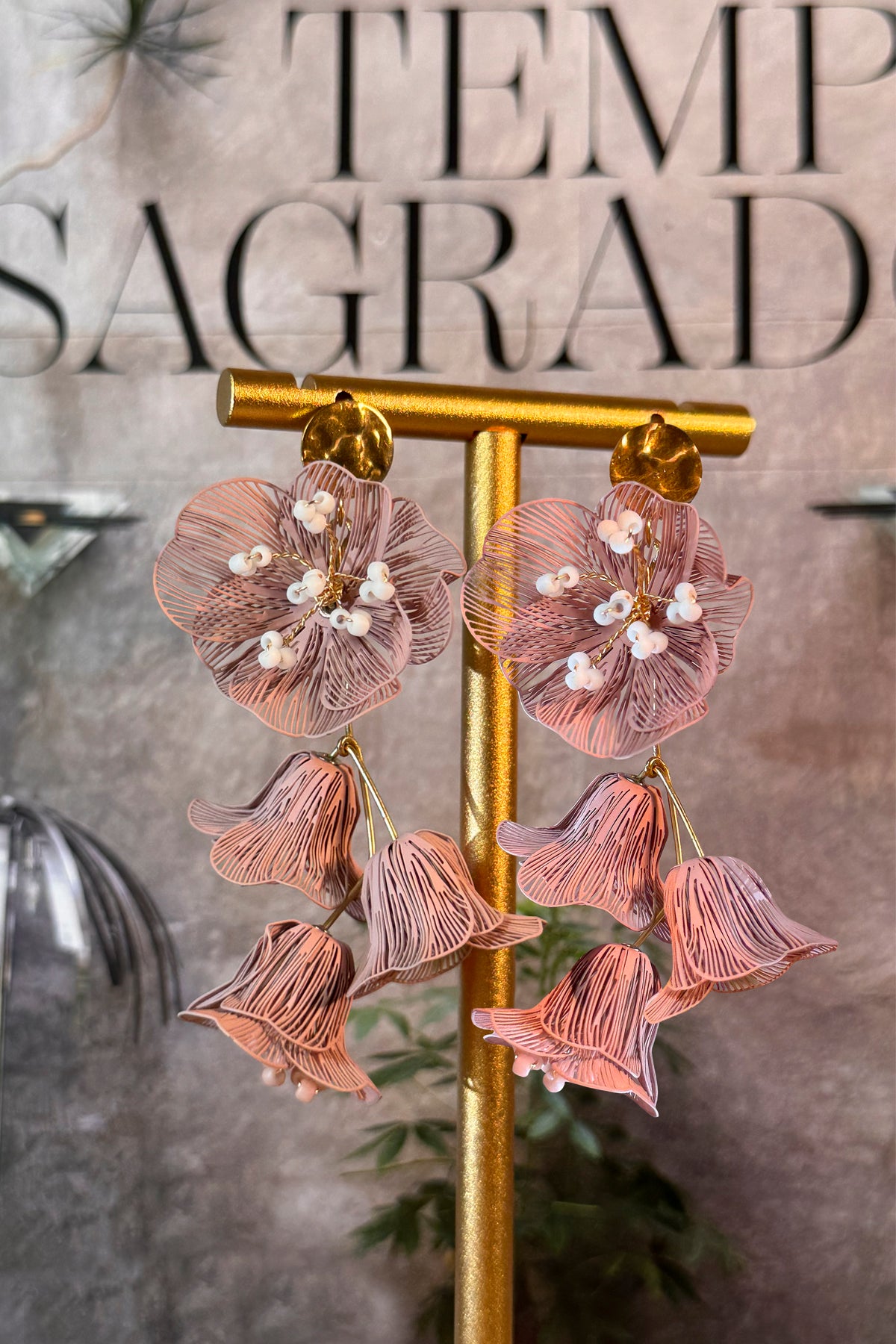 Pendientes Azores Rosa