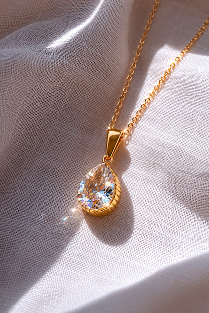 Collar Montecarlo Zirconita Baño de Oro
