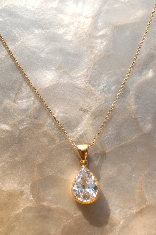 Collar Montecarlo Zirconita Baño de Oro